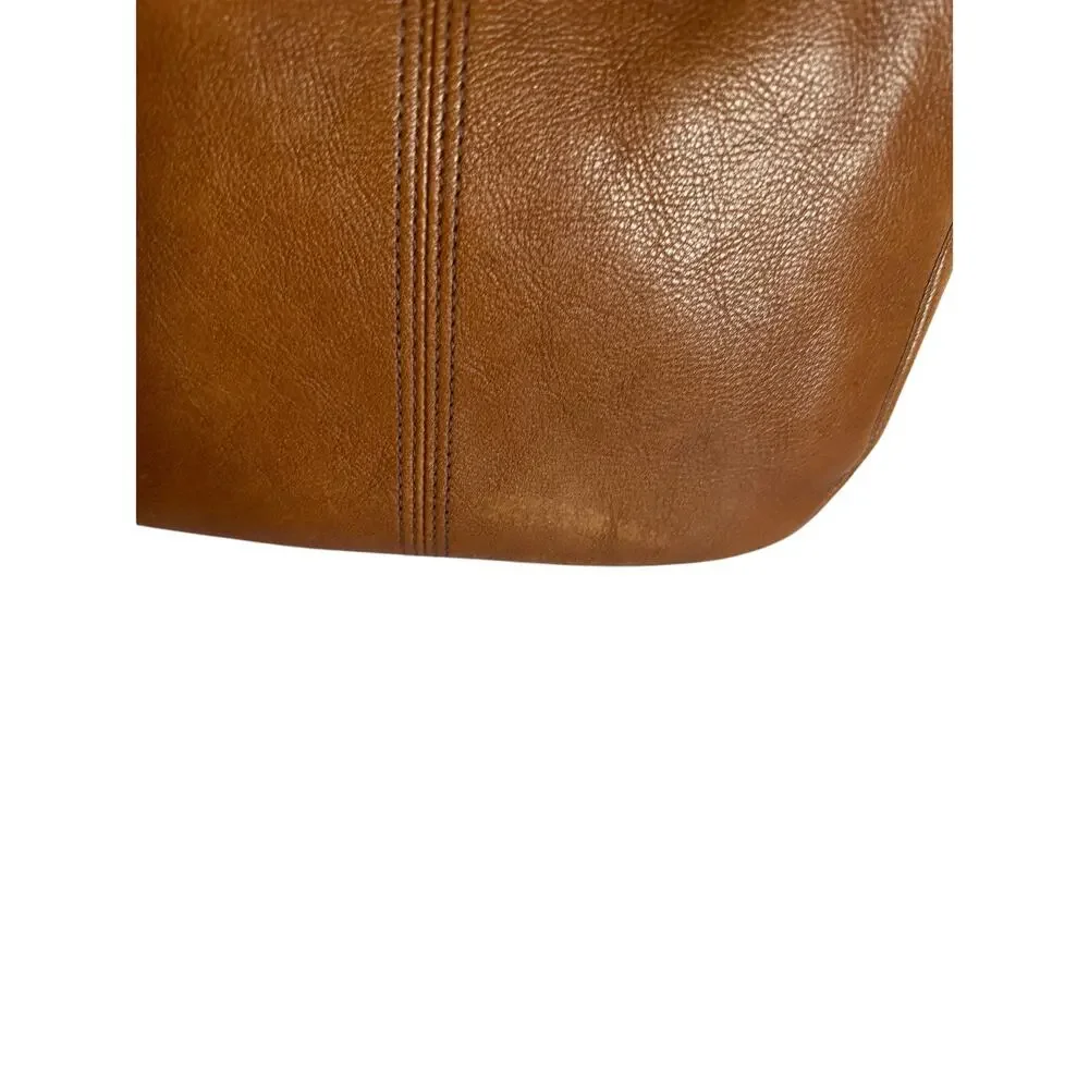 Fossil Brown Leather Hobo Shoulder Bag - Excellent Condition!